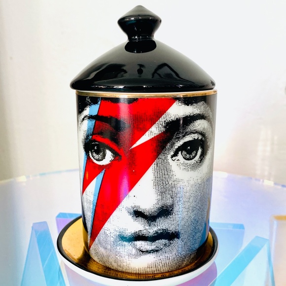 New! Bowie Lightning Bolt Face Storage Jar - Picture 2 of 2